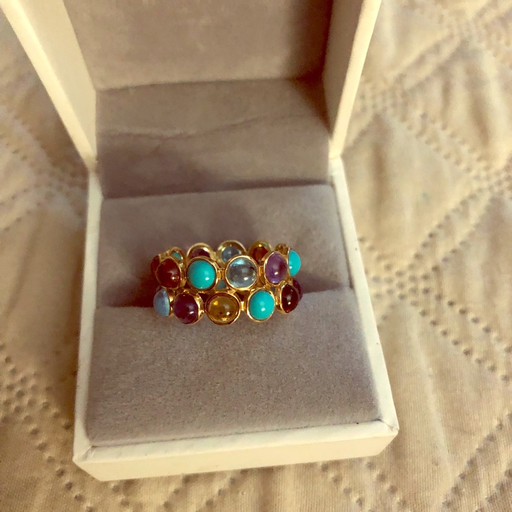 14k GOLD AND GEMSTONE RING 💍💍